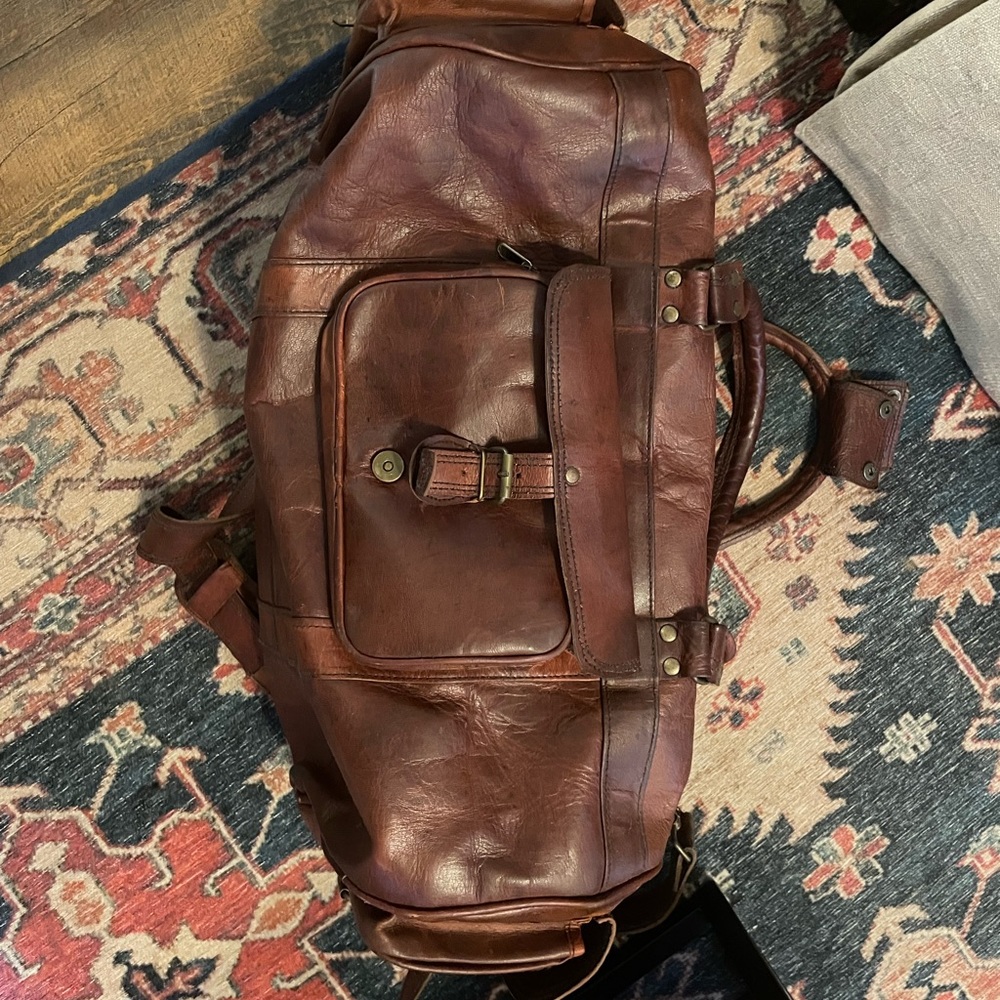 Buffalo Jackson Leather Duffel Bag